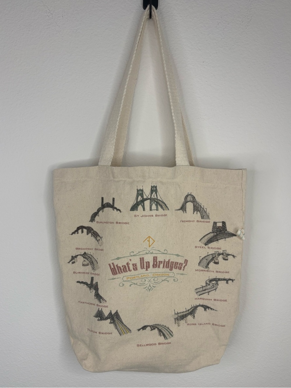 What’s Up Bridges? Portland, Oregon Canvas Tote Bag